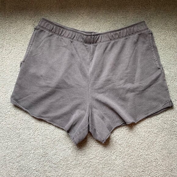 Aerie High Waist Grey Shorts Size XL - Picture 5 of 12